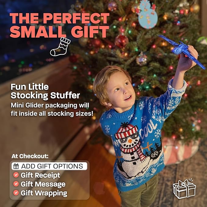 Airplane Toy Foam Airplanes for Kids - Best Stocking Stuffers for Boys & Girls - Easy Throwing Air Planes - Gift Idea Toy Games - Styrofoam Plane Glider - Great Gifts for Ages 4 5 6 7 8 9+ Year Old
