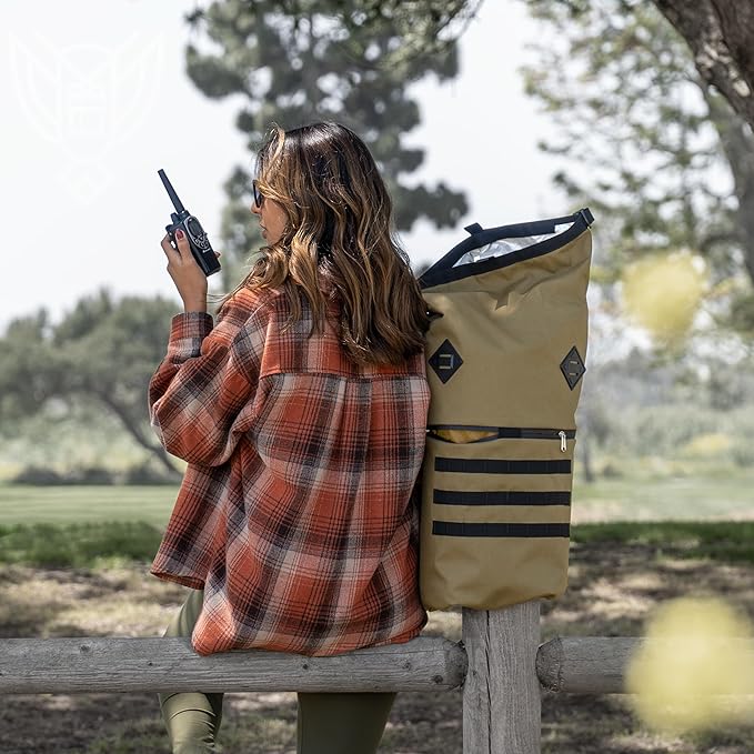 Xtreme Sight Line ~ AQUA RT Faraday Dry Bag~ Water-Proof Faraday Dry Bag for Laptops, Tablets, and Mid-Size Electronics ~ Tracking/Hacking Defense ~ Woodland Camo