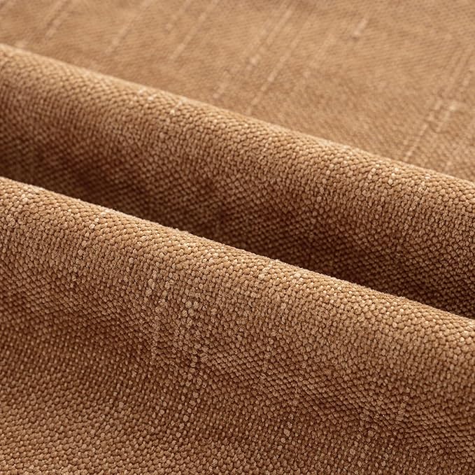 MIULEE Pack of 2 Decorative Throw Pillow Covers Soft Chenille Throw Pillows Solid Neutral Farmhouse Textured Cushion Covers for Couch Sofa Bedroom Living Room 18x18 Inch, Brown