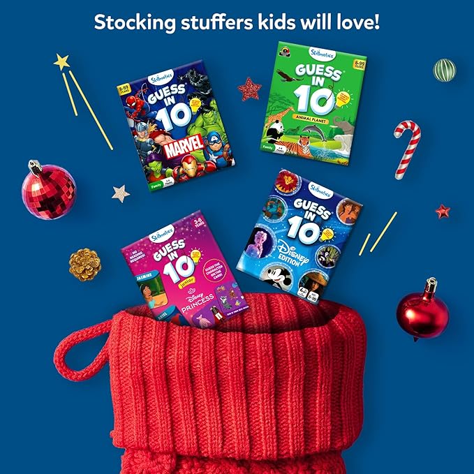 Skillmatics Guess in 10 Underwater Animals, Perfect for Boys, Girls, Kids, and Families Who Love Card Games, Toys, Board Games, Gifts for Ages 8, 9, 10 and Up