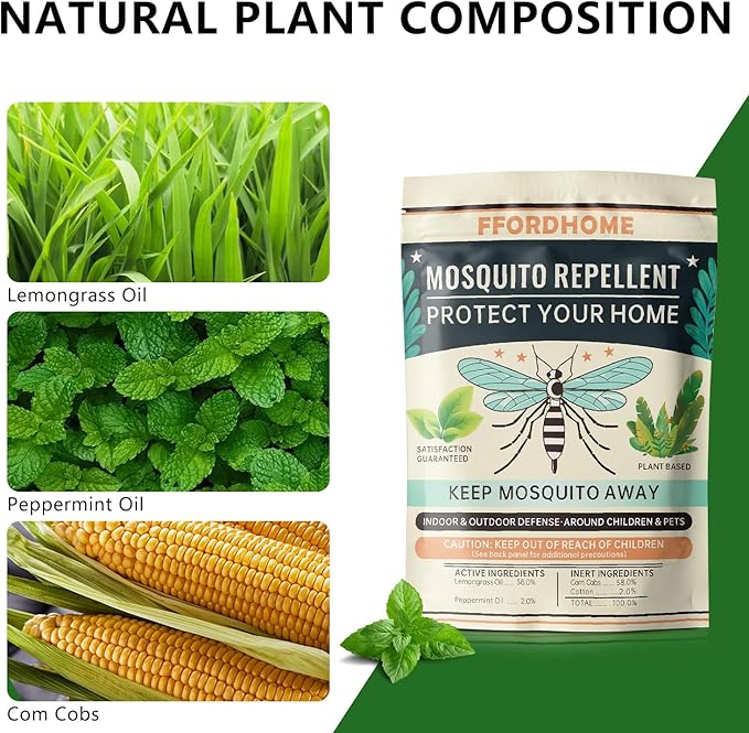 Mosquito Repellent for Patio - Mosquito Repellent Indoor & Outdoor Protection - Mosquito Deterrent for Yard - Mosquito Control for Rooms, Keep Mosquitos Away for Camping - 10 Packs