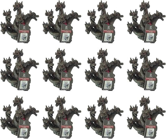 Hosley 12pk Bulk Buy 8.5 Inch High Resin Dragon Decor Statue/Incense Cone Burner Smoking Dragon Holder. Ideal for Spa and Aromatherapy Suggested for use Brand Incense Cones