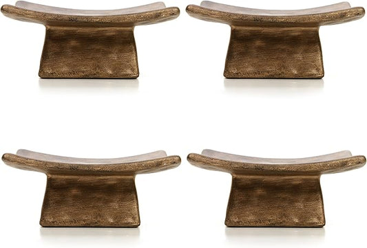Hosley Square Pillar Candle Holders & Incense Stick Holder for Modern Ritual Accessories for Mindful Living Ideal for Home Décor, Office, Livingroom, Spa