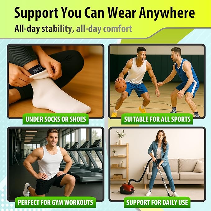 Compression Socks for Plantar Fasciitis, Achilles Tendonitis, Arthritis Relief, Ankle Brace Compression Sleeve with Foot Arch Support, Ankle Wrap for Women, Men, Swelling & Heel Pain Orange L-XL