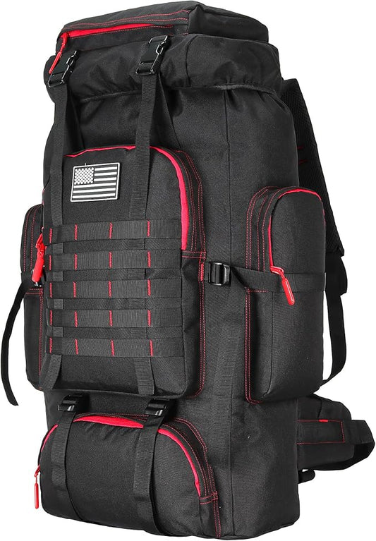 W WINTMING Hiking Backpack for Men 70L/100L Camping Backpack Military Rucksack Molle 3 Days Assault Pack for Climbing | Camping Backpack, 3 Days Assault Pack, for Climbing