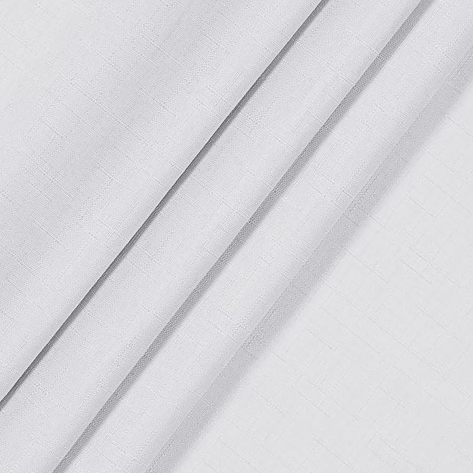ECLIPSE Kendall Modern Blackout Thermal Rod Pocket Window Curtain for Bedroom or Living Room (1 Panel), 42" x 54", White