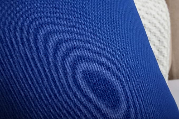 TangDepot Cotton Solid Throw Pillow Covers, 18" x 18" , Royal Blue, 1 Count (Pack of 1)