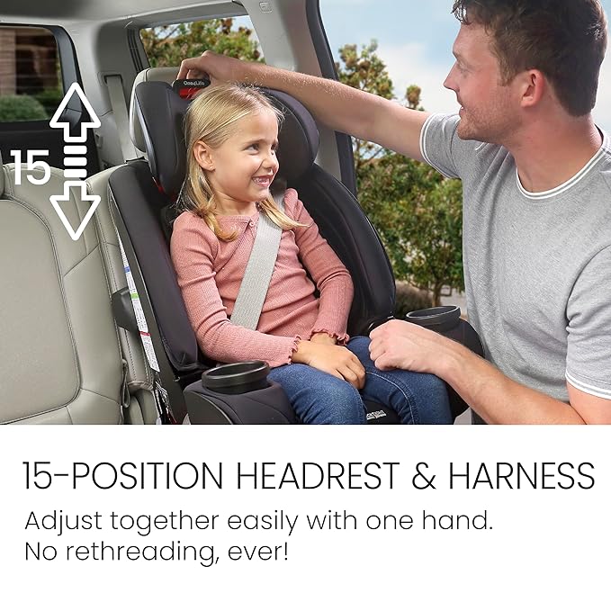 Britax One4Life All in One Convertible Car Seat, 3 in 1 Car Seat & Booster Seat with Easy ClickTight Installation, Extended Rear Facing Capacity, and Breathable SafeWash Fabrics — Mineral Gray
