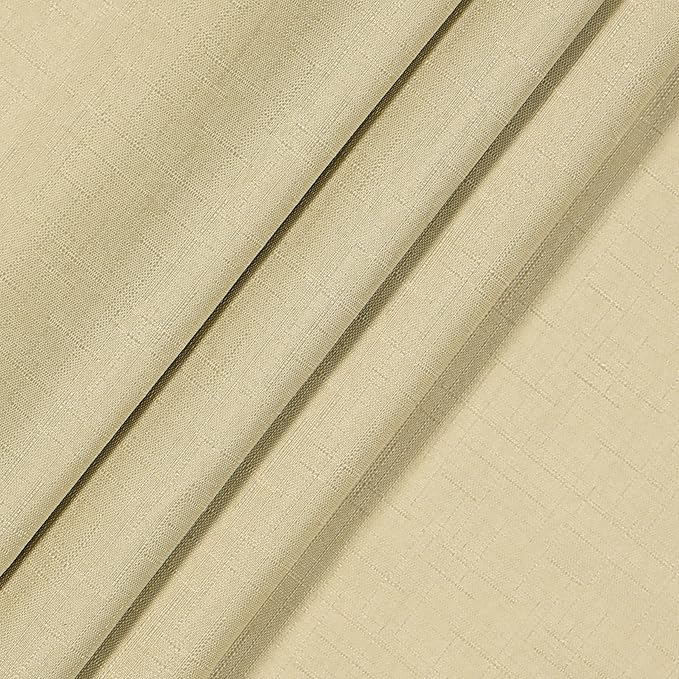 ECLIPSE Kendall Modern Blackout Thermal Rod Pocket Window Curtain for Bedroom or Living Room (1 Panel), 42 x 95, Cafe