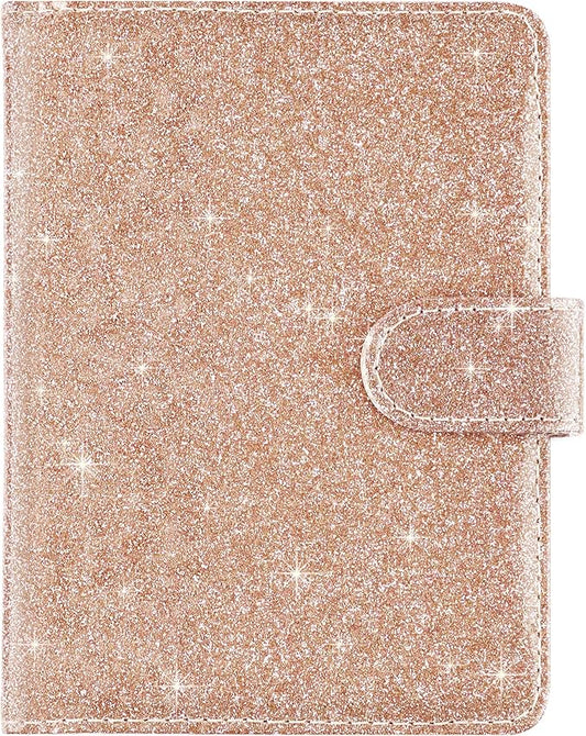 Real Leather Wallet Passport Cover with Credit Card Slots Family Travel (Gold)