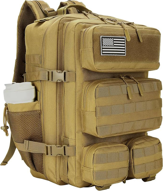 55L Tactical Backpack Heavy Duty Military Rucksack Molle Backpack 3 Day Assault Pack for Work Outdoors