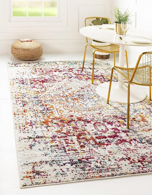 Rugs.com Arlington Collection Rug – 9' x 12' Multi Medium-Pile Rug Perfect for Living Rooms, Large Dining Rooms, Open Floorplans