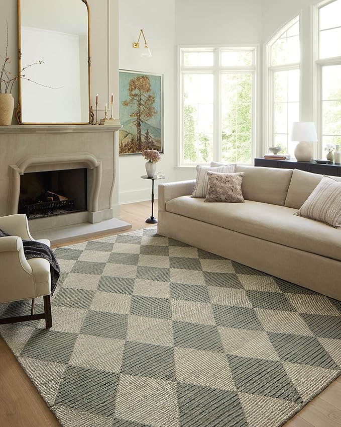 Loloi Chris Loves Julia Francis Collection FRA-01 Spa/Granite 2'-6" x 7'-6" Runner Rug