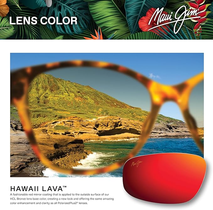 Maui Jim Polarized Men's and Women's Keokea Aviator Sunglasses