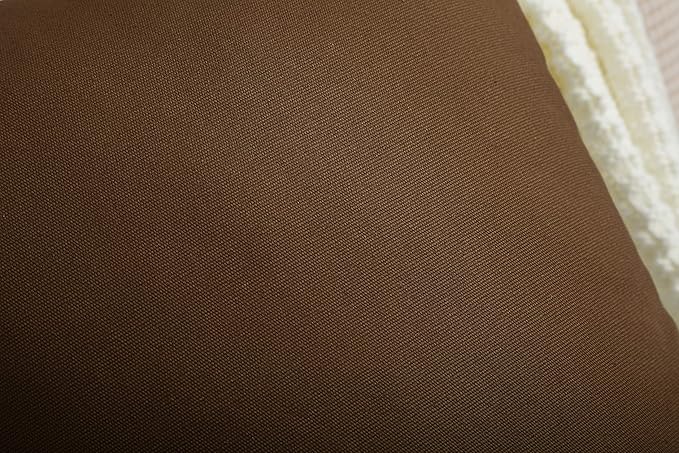 TangDepot Cotton Solid Throw Pillow Covers, 12" x 18" , Coffee, 1 Count (Pack of 1)
