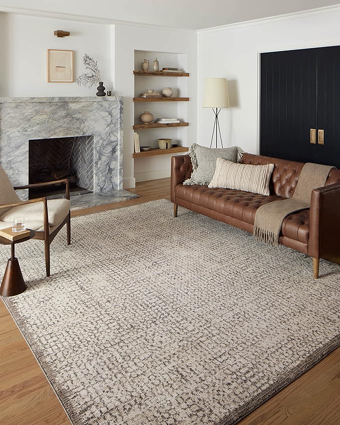 Loloi Darby Collection DAR-04 Ivory/Stone 7'-10" x 10' Area Rug