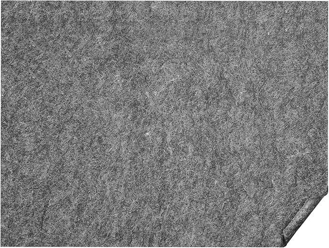 VEVOR Rug Pad Without Slip Resistance, Protective Cushioning Carpet Pad, 9' x 12', 1/4"Thick, 100% Pure Polyester Felt, 10-11㎡ Premium Comfort Underfoot Carpet Padding Rug Cushion for All Floors, Gray