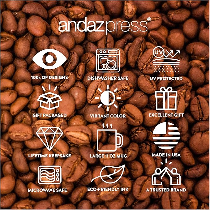 Andaz Press 11oz. Funny Coffee Mug Gag Gift, My Favorite Dad Gave Me This Mug, 1-Pack, Son Daughter Birthday Christmas Sarcastic Humor Gift Ideas