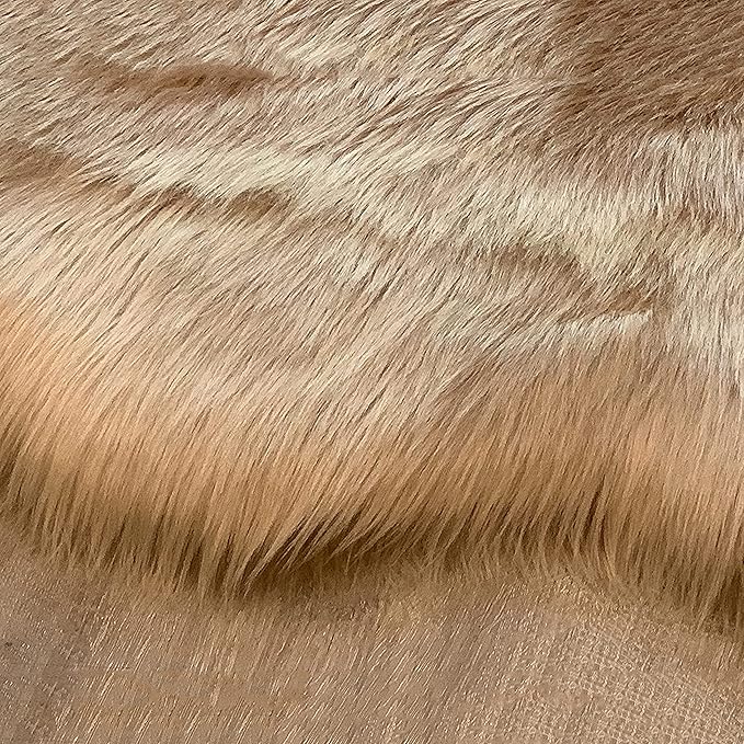 LAMBZY High Pile Super Fluffy Soft Faux Sheepskin Rug | Faux Sheepskin Rugs for Living Room Playroom Bedroom | Classic Super Soft to Touch Rug (10'x13', Beige)