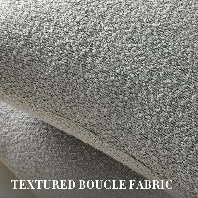 Throw Pillow Covers 18 x 18 Inch Set of 2, Accent Soft Boucle Textured Pillow Cover, Decorative Solid Color Cozy Cushion Pillow Case for Couch Bedroom Sofa Living Room Home Decor, Light Gray