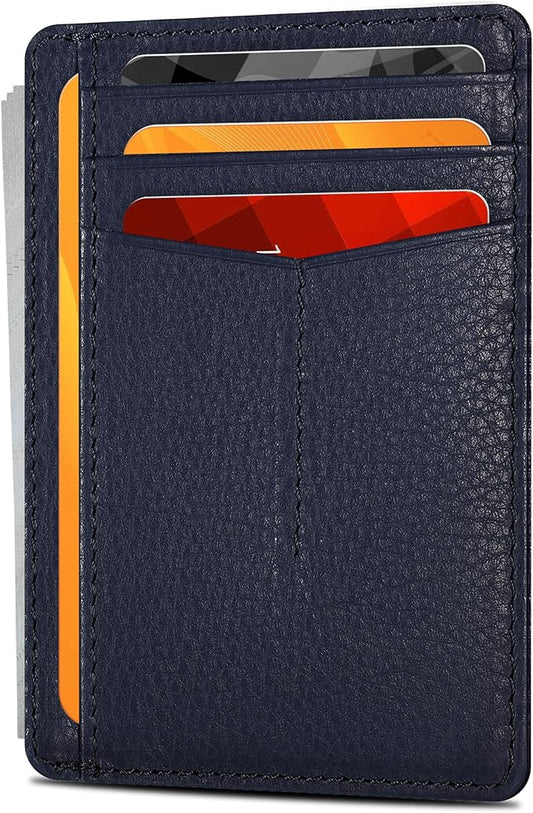 Oak Leathers Leather Slim Minimalist Wallet for Men & Women RFID Front Pocket Leather Card Holder Wallets