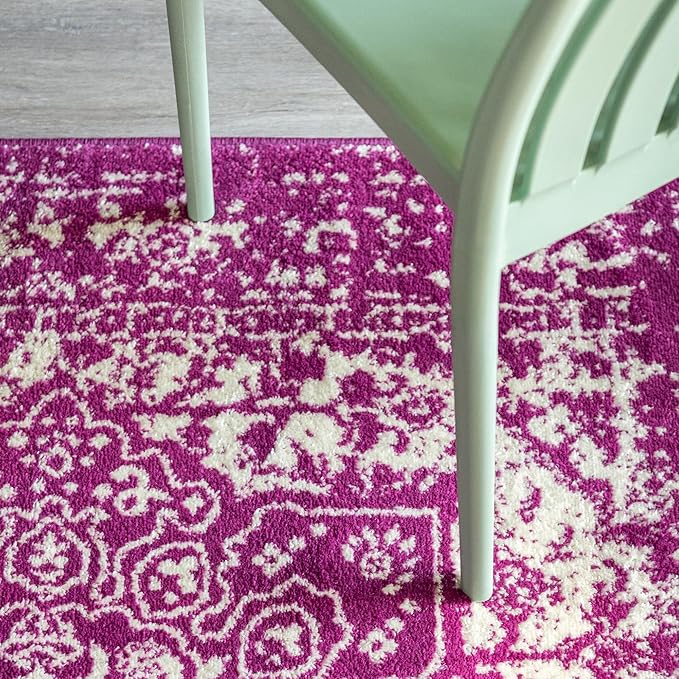 Rugs.com Arlington Collection Rug – 10' x 13' Purple Medium-Pile Rug Perfect for Living Rooms, Large Dining Rooms, Open Floorplans