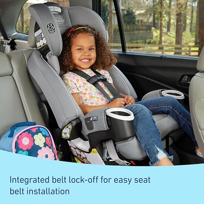 Graco 4Ever DLX 4-in-1 Car Seat, Infant to Toddler Car Seat, with 10 Years of Use, Rear-Facing, Forward-Facing, Highback and Backless Booster Seat, Geo Pop