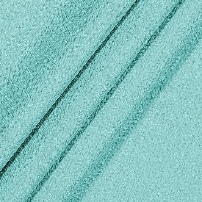 ECLIPSE Kendall Modern Blackout Thermal Rod Pocket Window Curtain for Bedroom or Living Room (1 Panel), 42" x 95", Pool