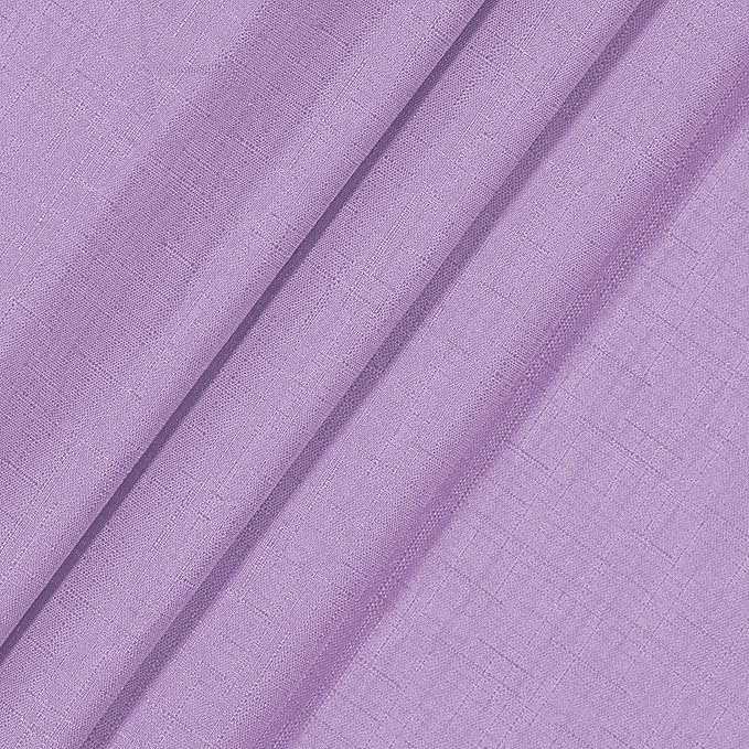 ECLIPSE Kendall Modern Blackout Thermal Rod Pocket Window Curtain for Bedroom or Living Room (1 Panel), 42" x 95", Light Purple
