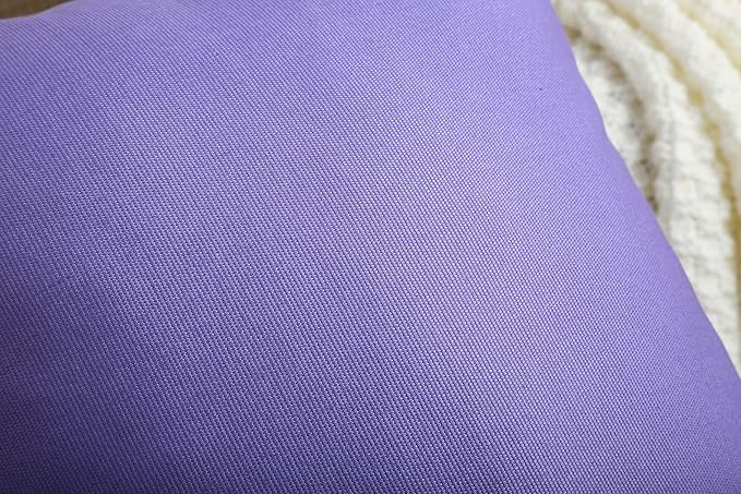 TangDepot Handmade Decorative Solid 100% Cotton Canvas Throw Pillow Covers /Pillow Shams, (16" x16" , Violet, 1 Count (Pack of 1))