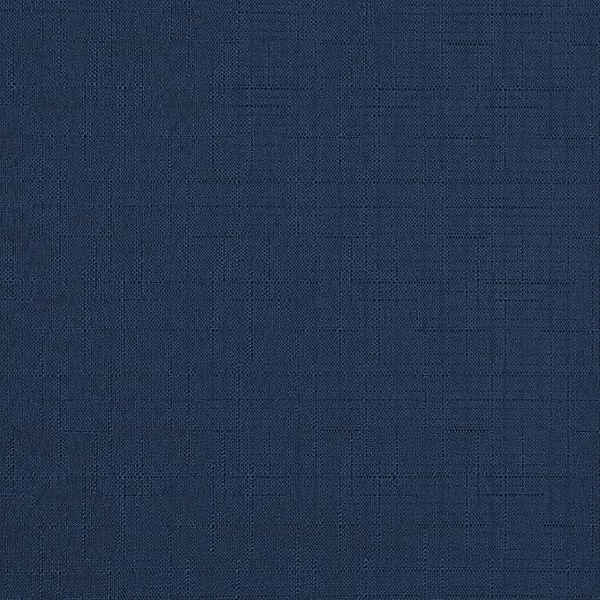 Eclipse Kendall Solid Textured Blackout Thermal Insulated Lining Grommet Window Curtain for Bedroom (1 Panel), 42 in x 63 in, Denim