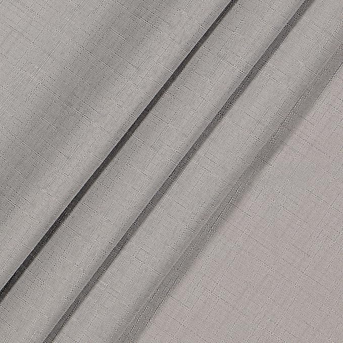 ECLIPSE Kendall Modern Blackout Thermal Rod Pocket Window Curtain for Bedroom or Living Room (1 Panel), 42" x 63", Grey