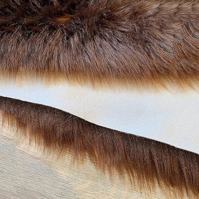 LAMBZY High Pile Super Soft Faux Sheepskin Rug (6'x9', Brown)
