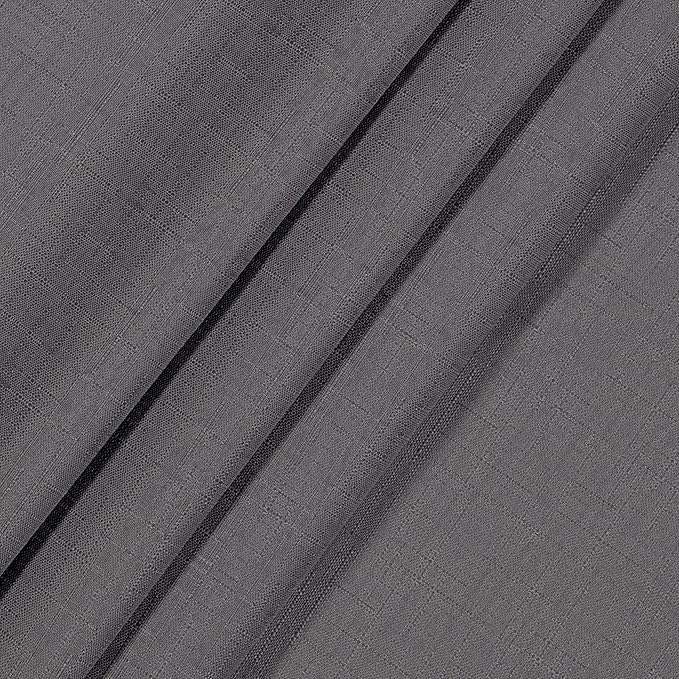 ECLIPSE Kendall Modern Blackout Thermal Rod Pocket Window Curtain for Bedroom or Living Room (1 Panel), 42" x 54", Charcoal